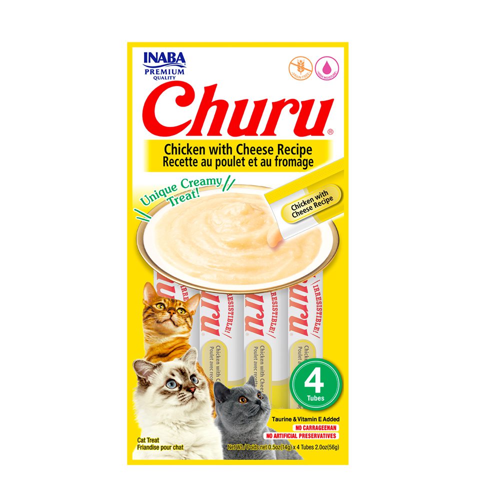 Churu de pollo con queso