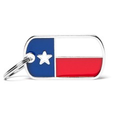 Flags Texas ID Tag