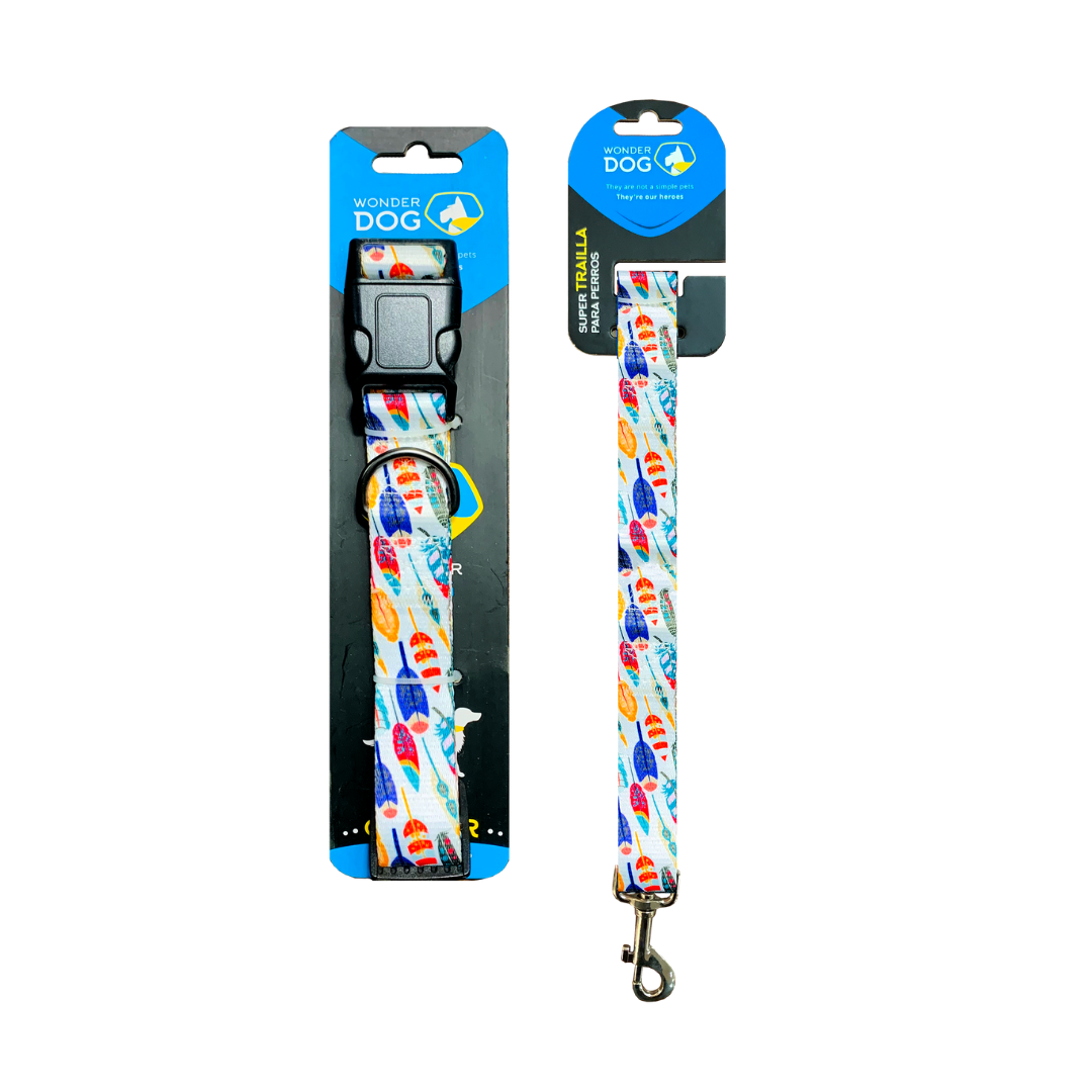 Collar para perros hojas M