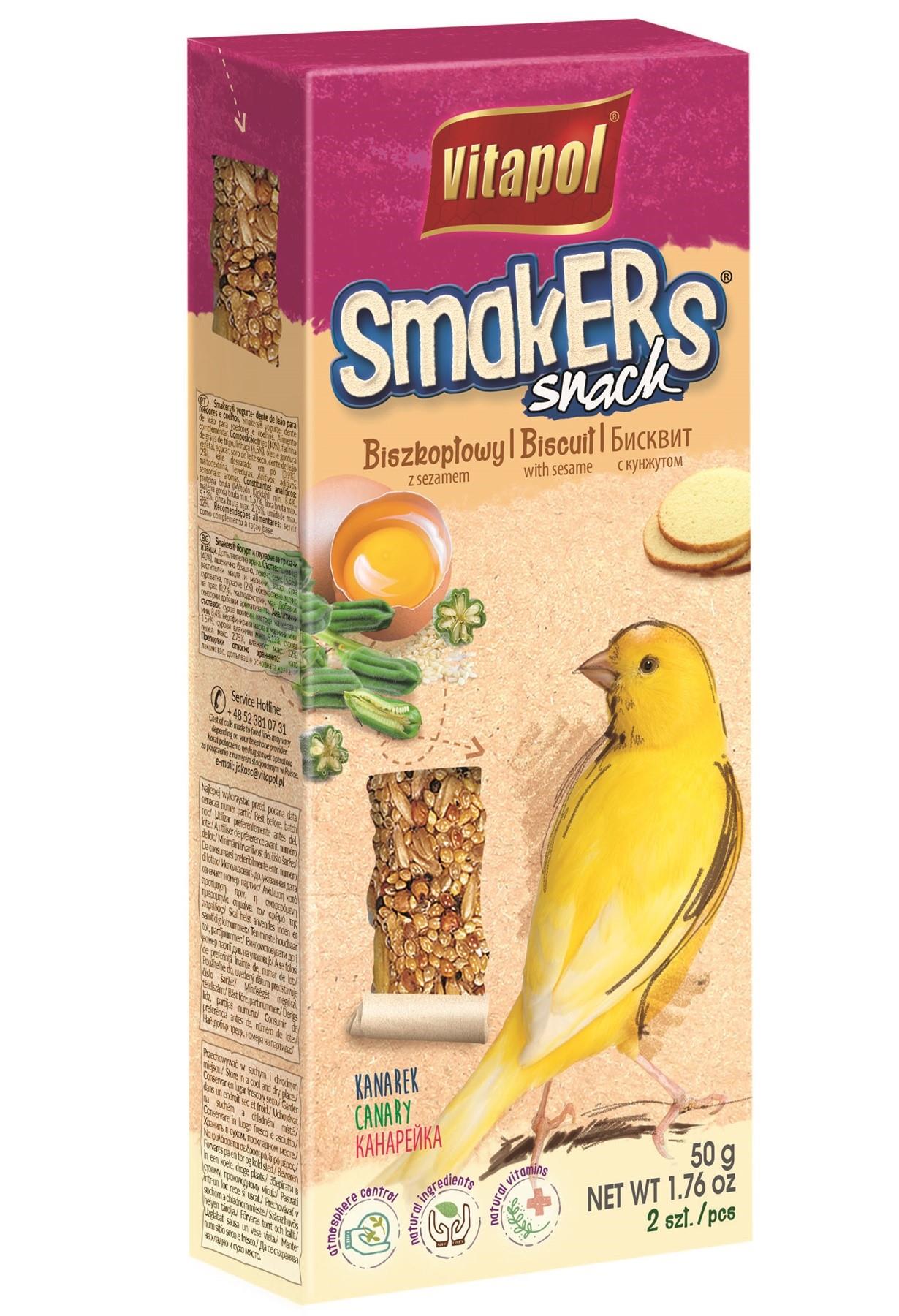 Smakers Snack biszkoptowy dla kanarka 2 szt.