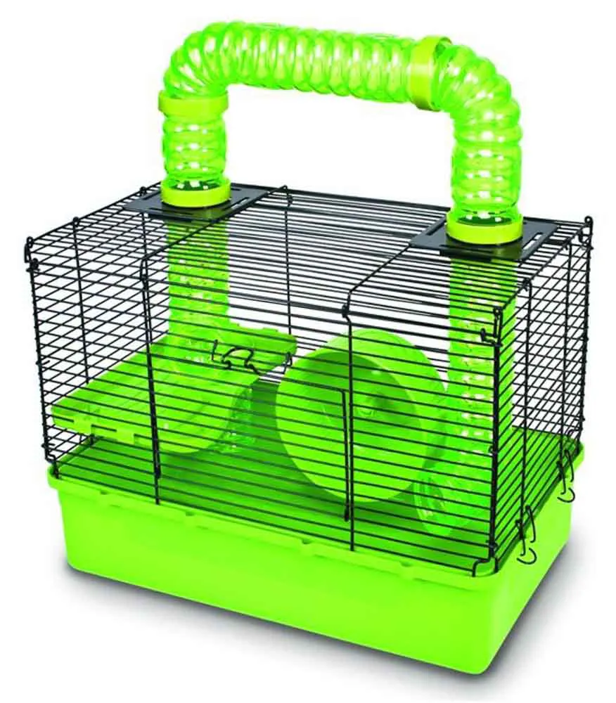 GAIOLA C/ TUNEL PARA HAMSTER 39X24X44CM