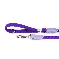 MyFamily Milano Correa en Premier Quality Italian Purple Nylon y Rope para Perro