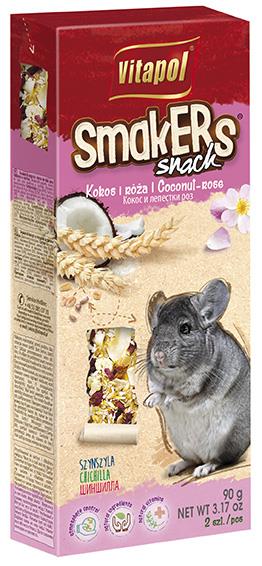 Smakers Snack kokosowo-różany dla szynszyli 2 szt 90 g