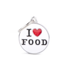 Charms Pequeño "I Love Alimento" ID Tag