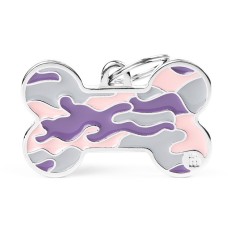 Style Camouflage XL Pink Bone ID Tag