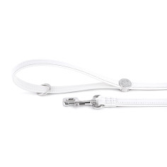 White Saint Tropez Leash in Synthetic Fiber