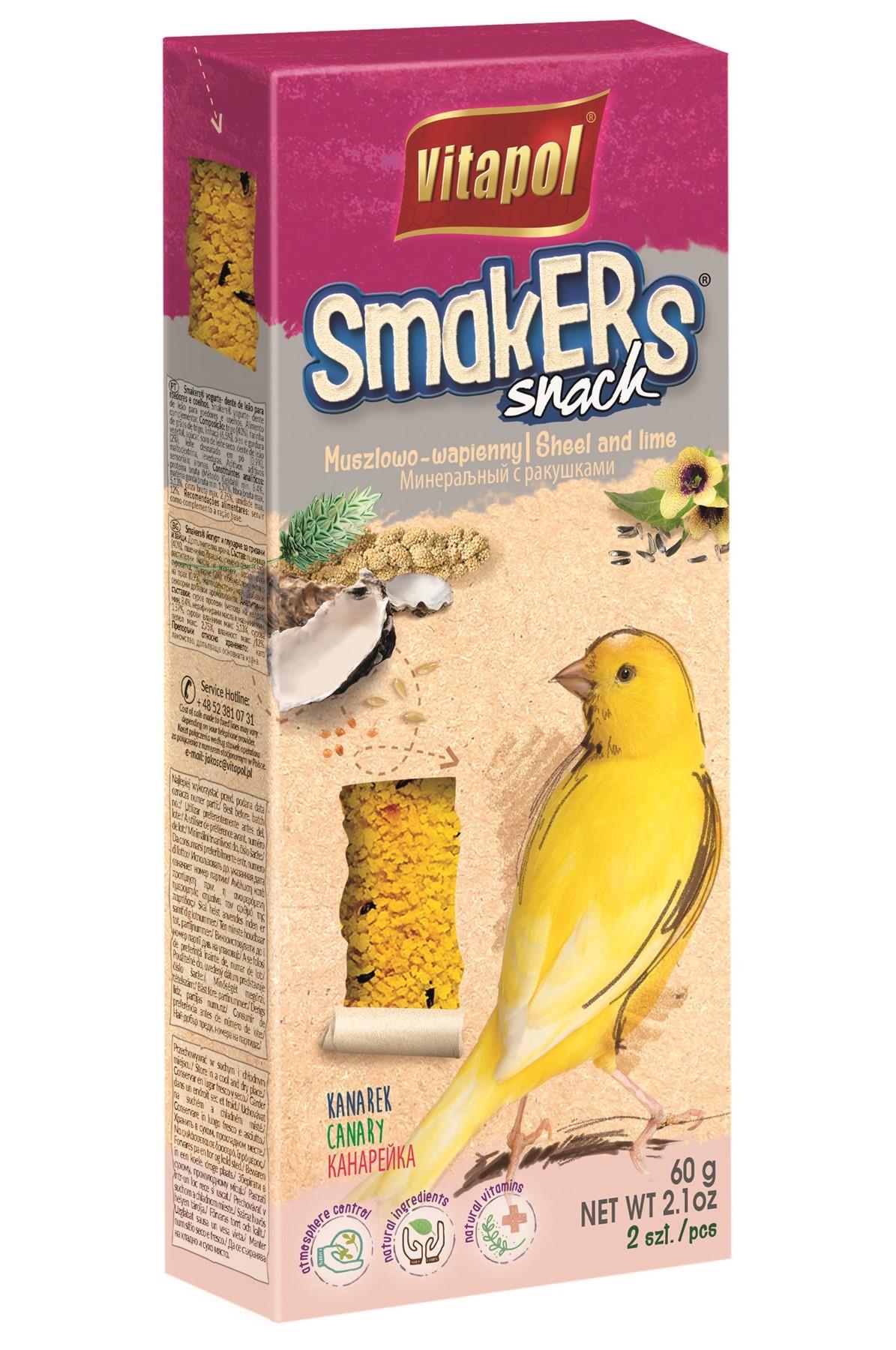 Smakers muszlowo-wapienny dla kanarka 2 szt.