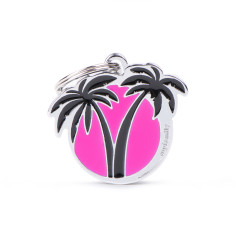 Charms Fuchsia Palms ID Tag