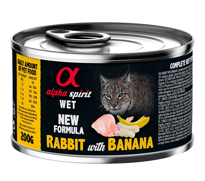 Paté de Conejo con Plátano para Gatos