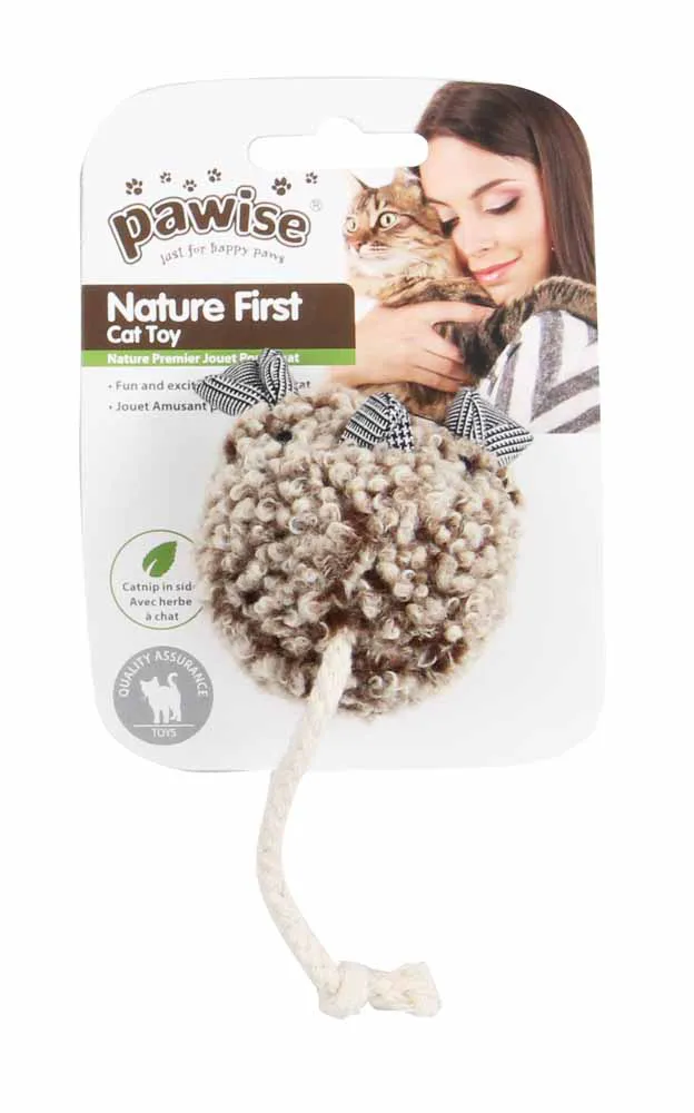 BRINQUEDO PARA GATO NATURE - RATO BOLA