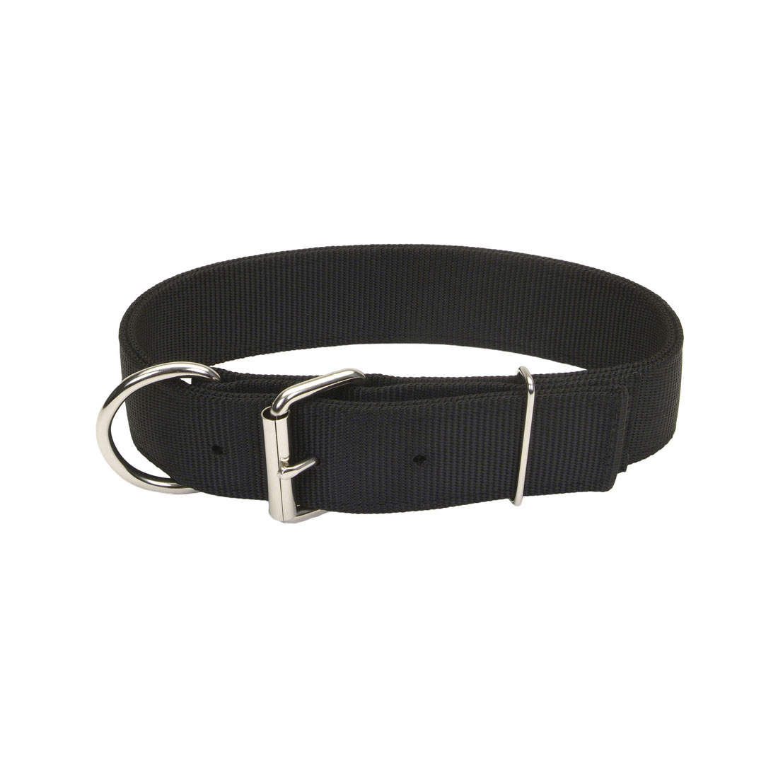 Macho Dog Double-Ply Dog Collar with Roller Buckle