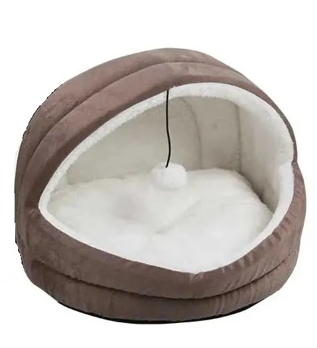 CAMA IGLU PARA GATOS - MARROM
