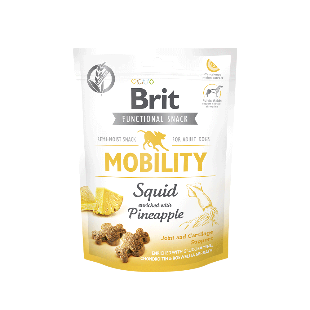 Brit Functional Snack Mobility Squid - Enriched with Pineapple