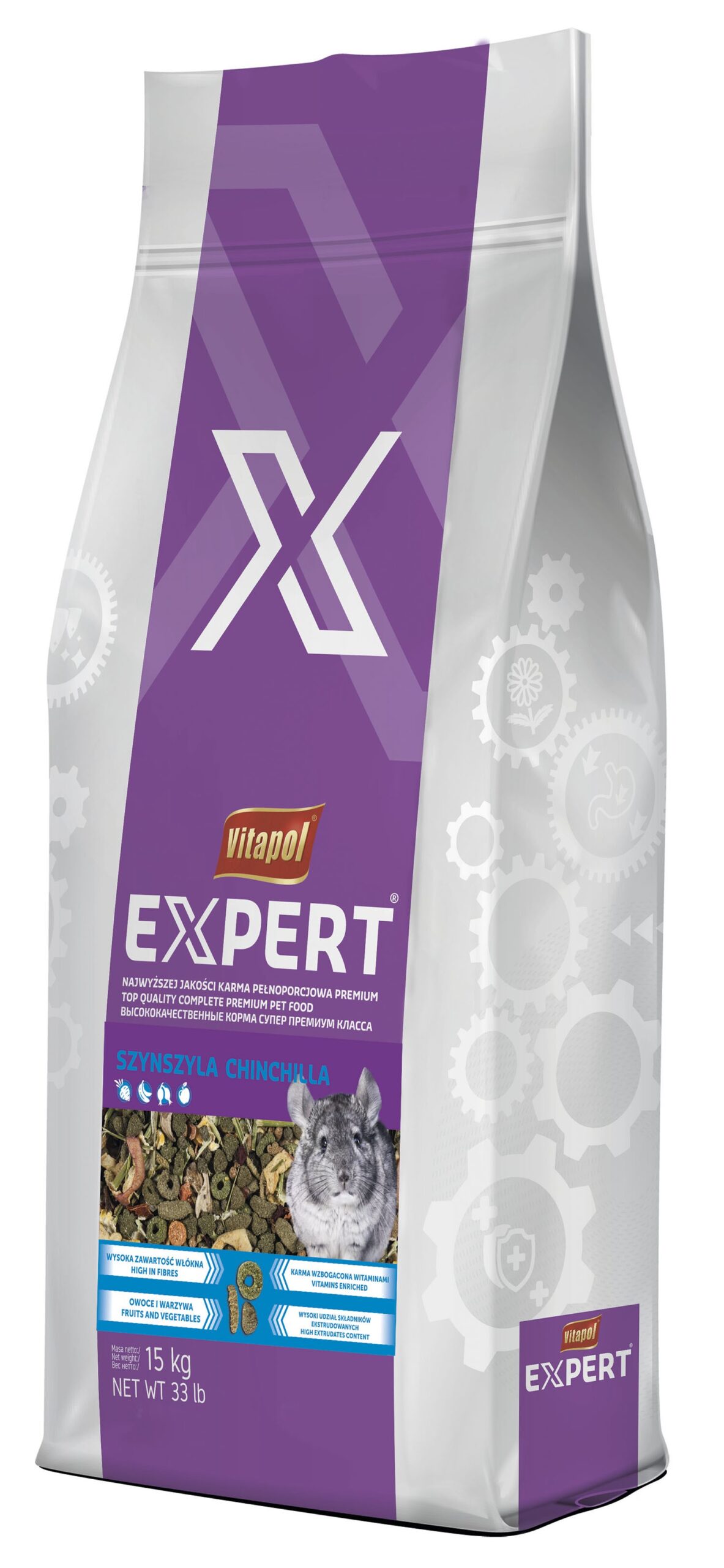 Expert karma pełnoporcjowa dla szynszyli 15 kg