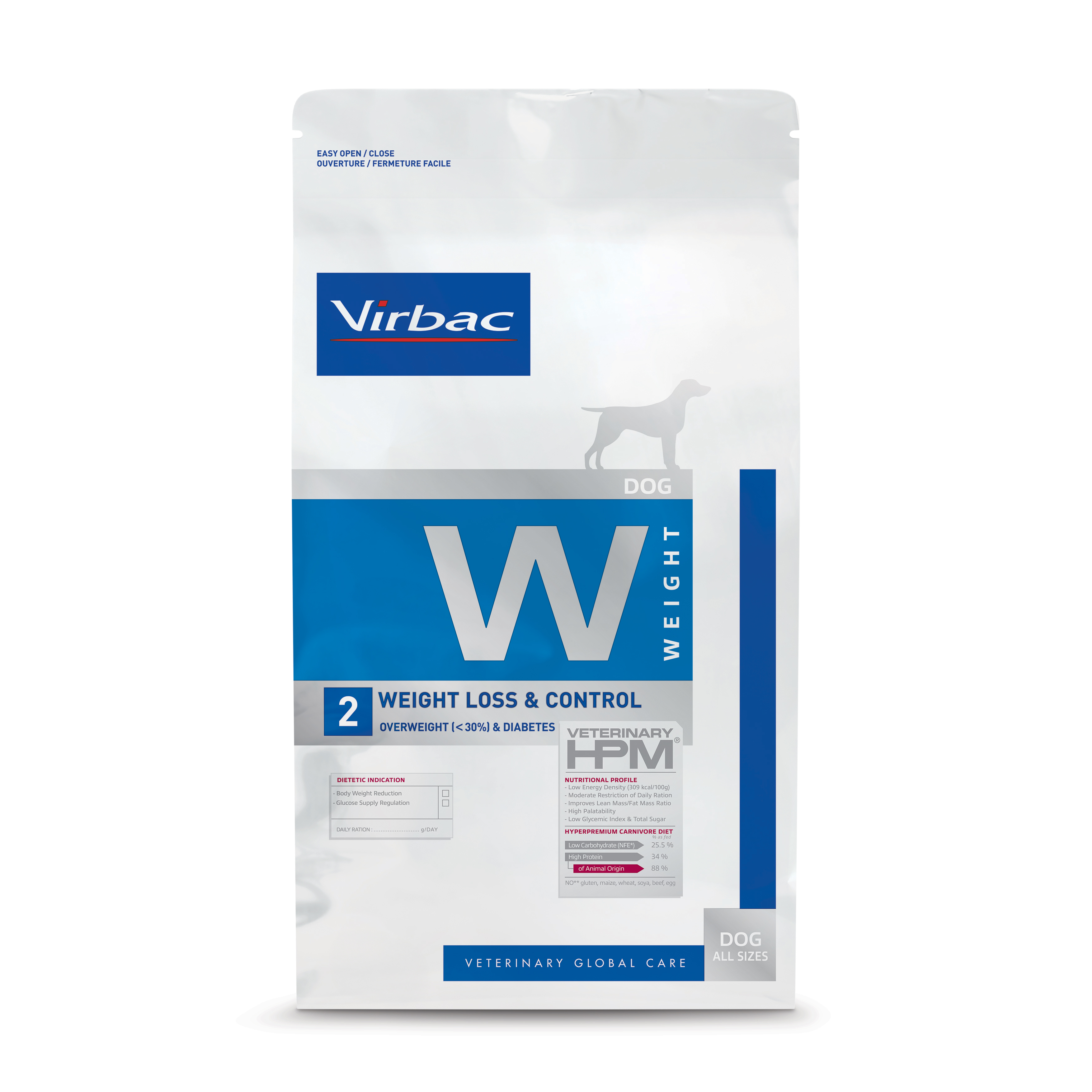 W2 Weight Loss & Control - Pienso para perros con sobrepeso y/o diabéticos