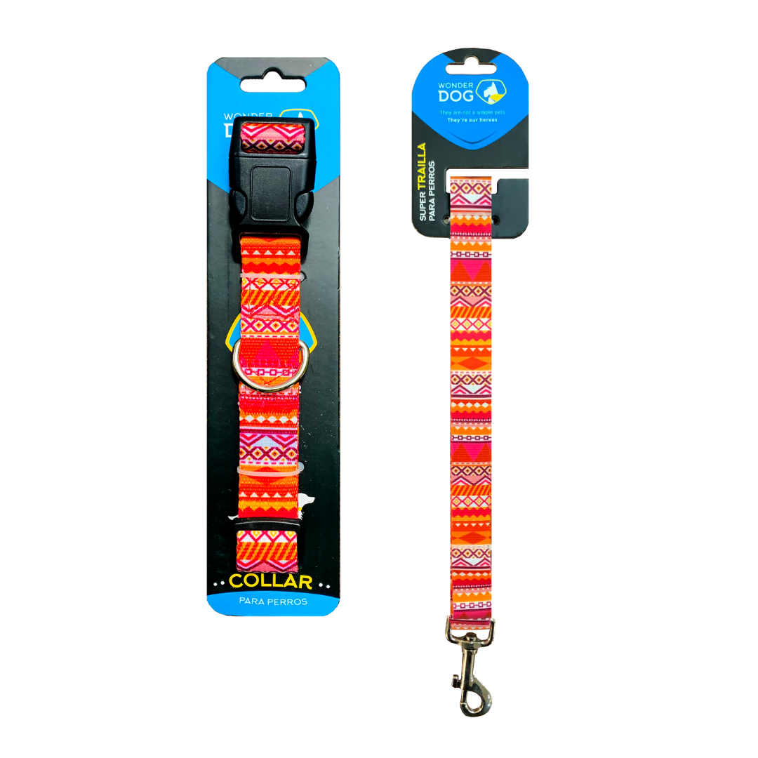 Collar para perros amarillo con diseño M
