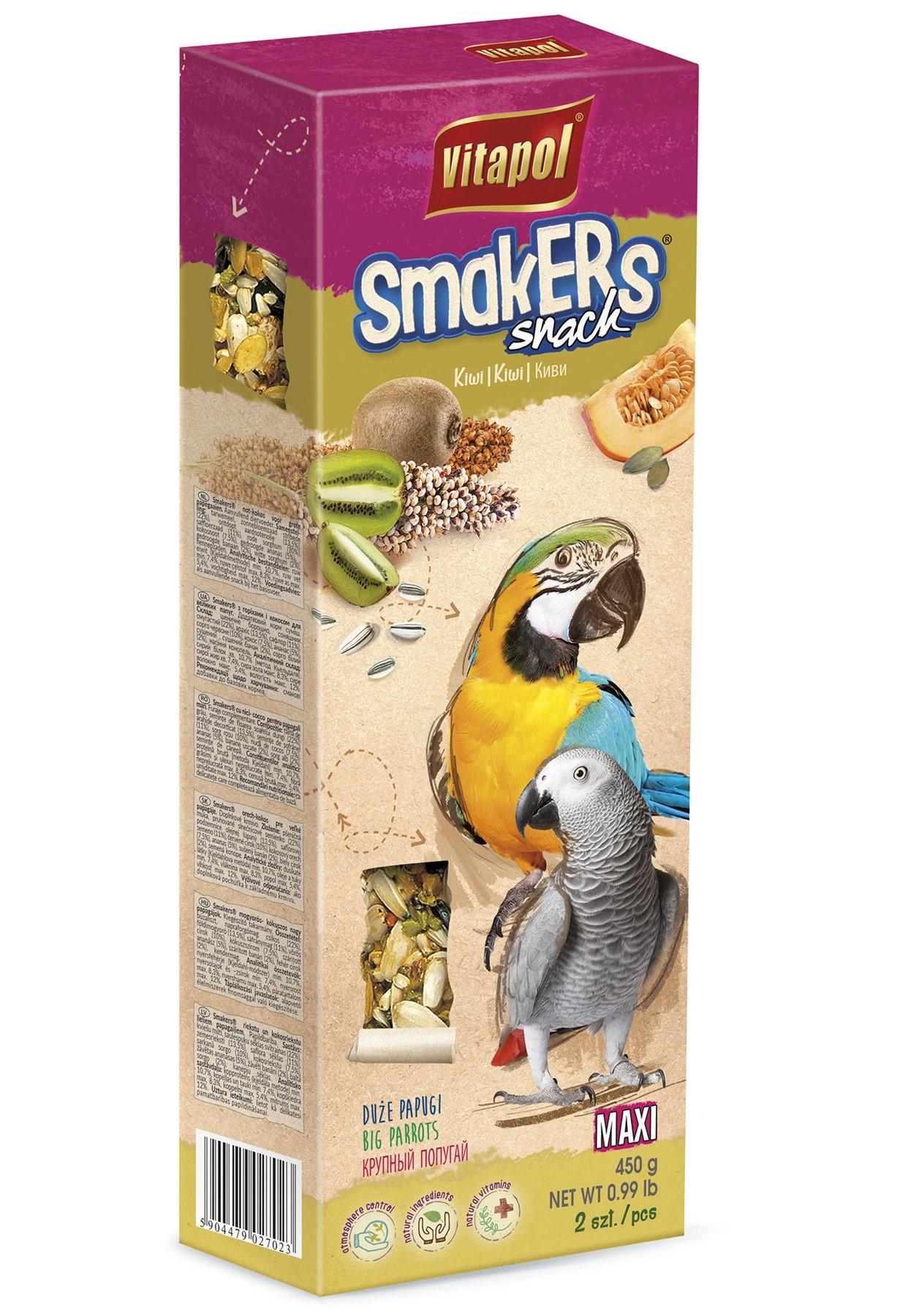 Smakers kiwi dla dużych papug 450 g
