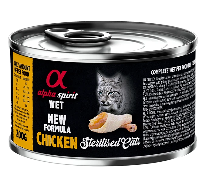 Paté de Pollo para Gatos Esterilizados