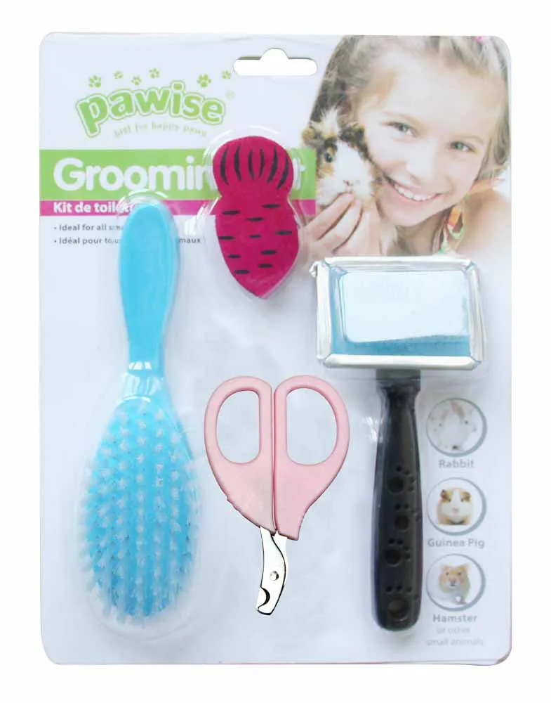 KIT GROMMING PARA ROEDORES COM 4 PEÇAS