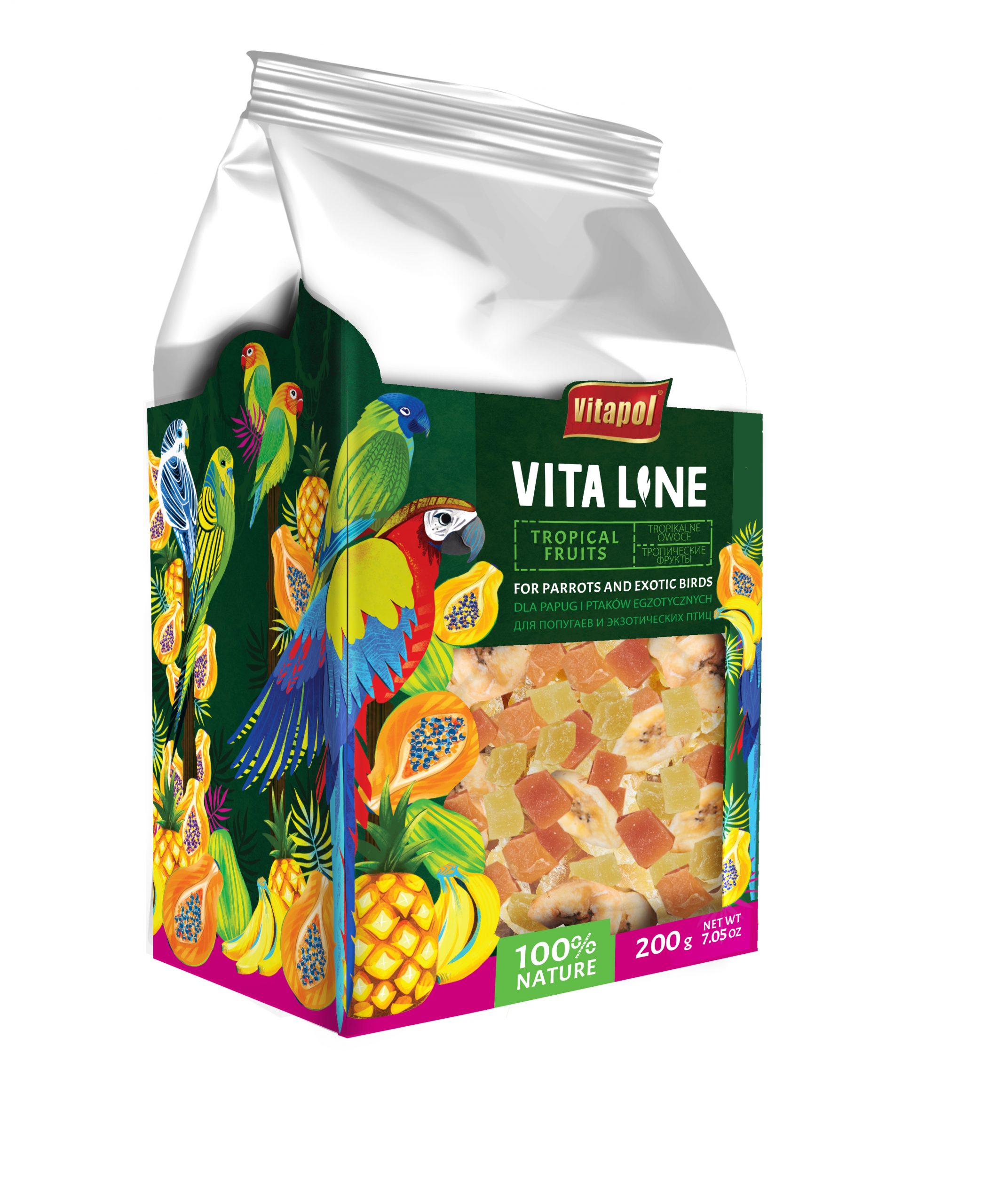 Vitaline Tropikalne owoce dla papug i ptaków egzotycznych 200 g