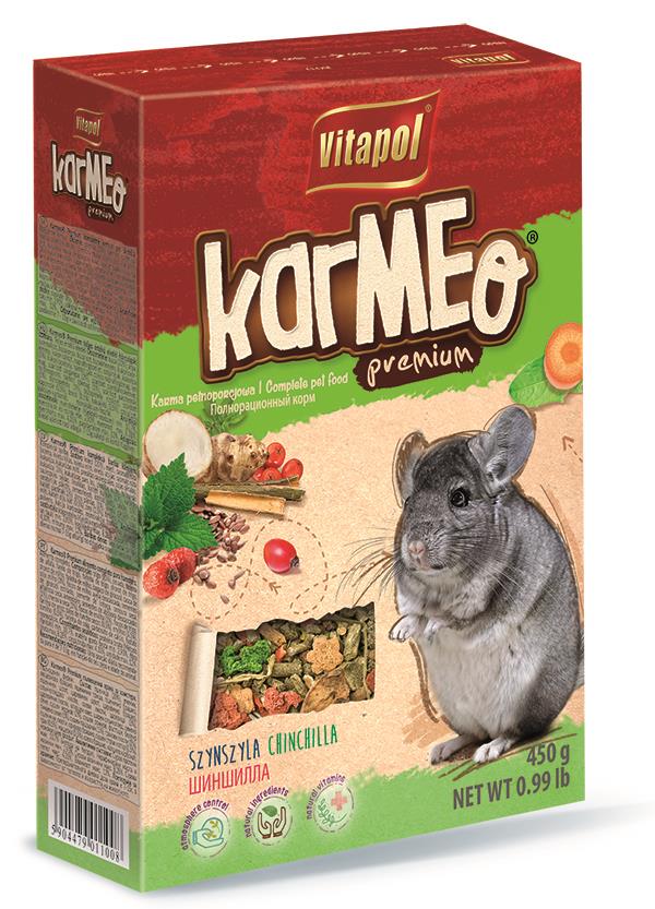 Karmeo Premium karma pełnoporcjowa dla szynszyli 450 g
