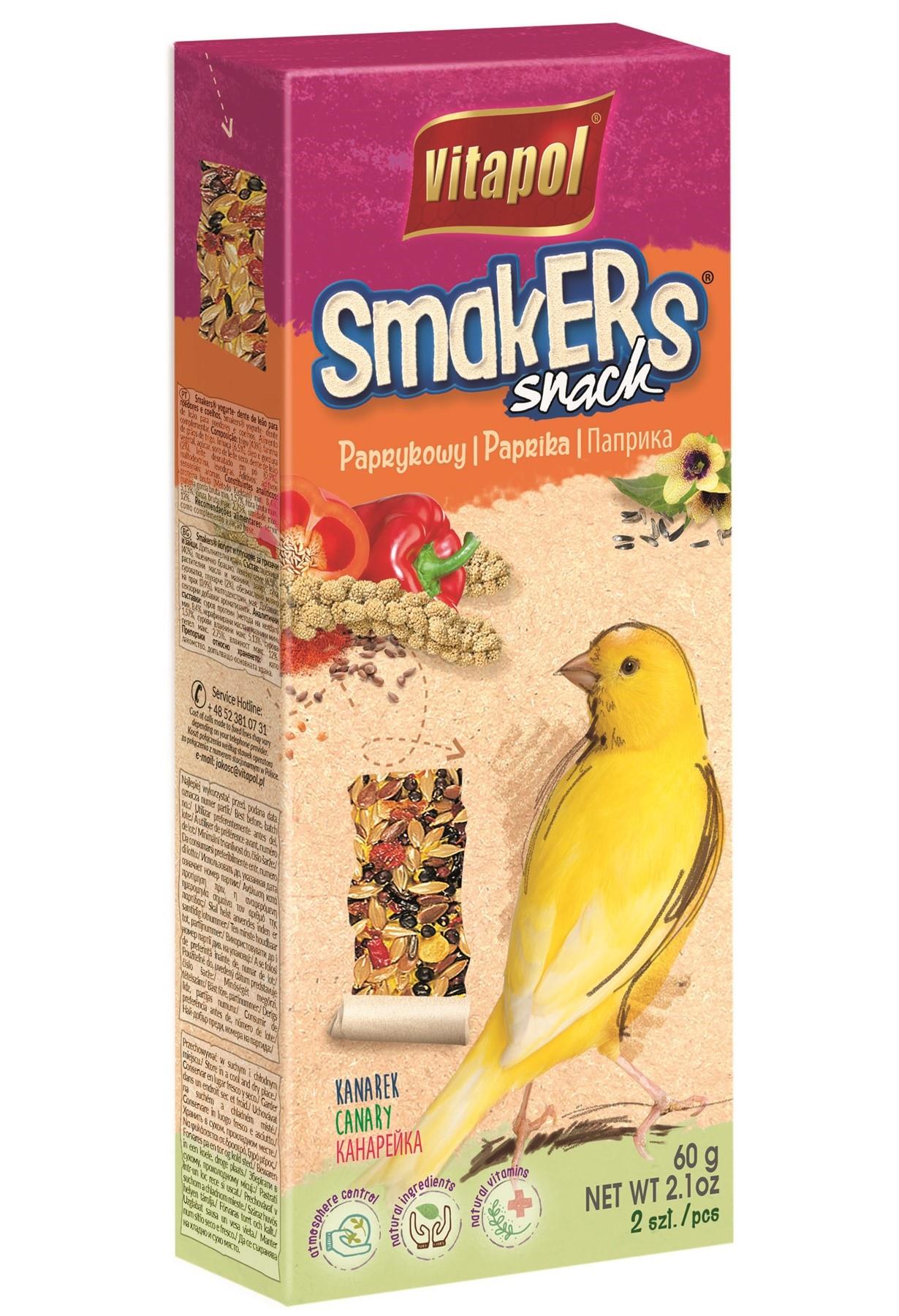 Smakers Snack paprykowy dla kanarka 2 szt.