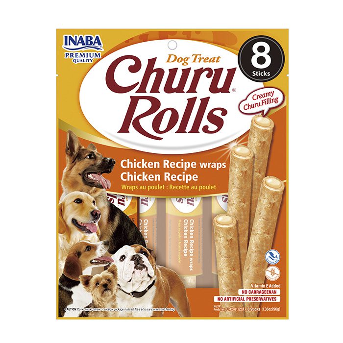 Dog Churu Rolls de pollo