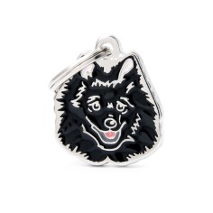 Friends Black Spitz ID Tag
