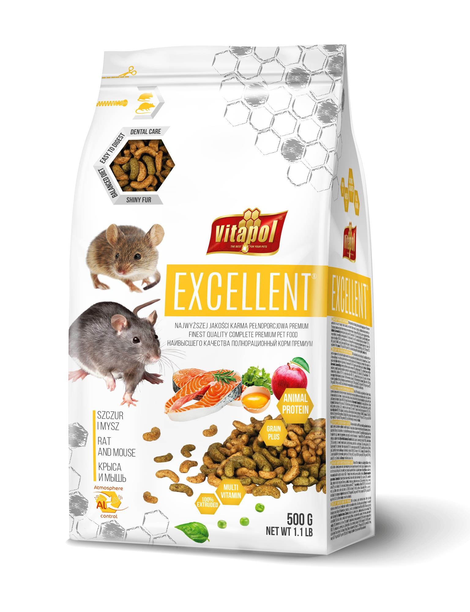 Excellent karma pełnoporcjowa dla szczura i myszy 500 g