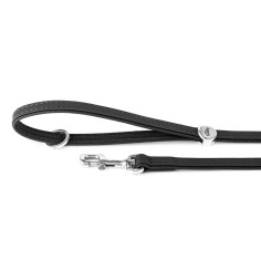 Black Bilbao Leash in Synthetic Fiber