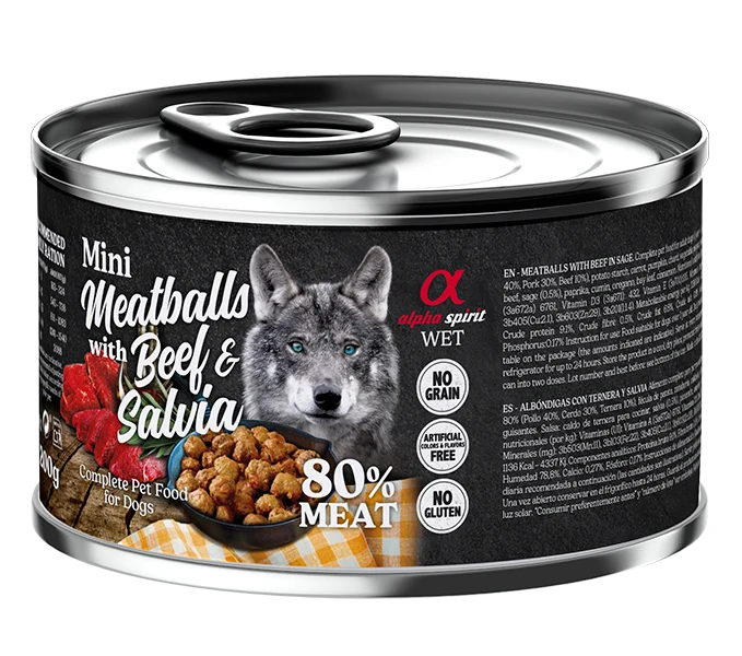 Albóndigas de Ternera y Salvia para Perros