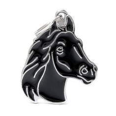 Wild Black Horse ID Tag