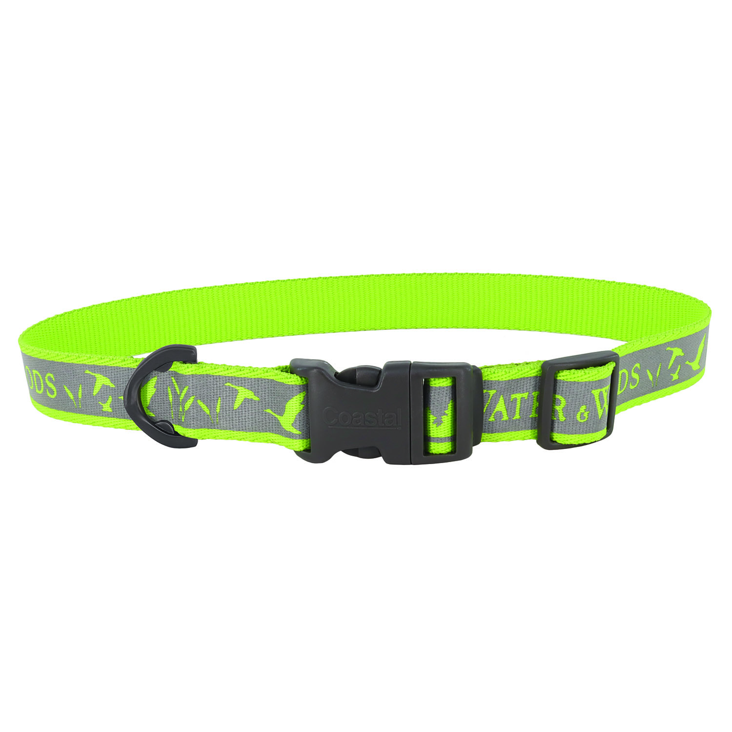 Water & Woods Adjustable Reflective Dog Collar