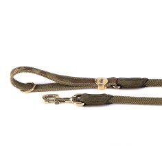 MyFamily West Point Correa en Green Camouflage Mixed Cotton y Rope para Perro