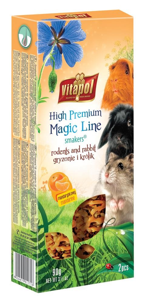 Smakers Magic Line Mandarynkowy dla gryzoni i królika 2 szt 90 g