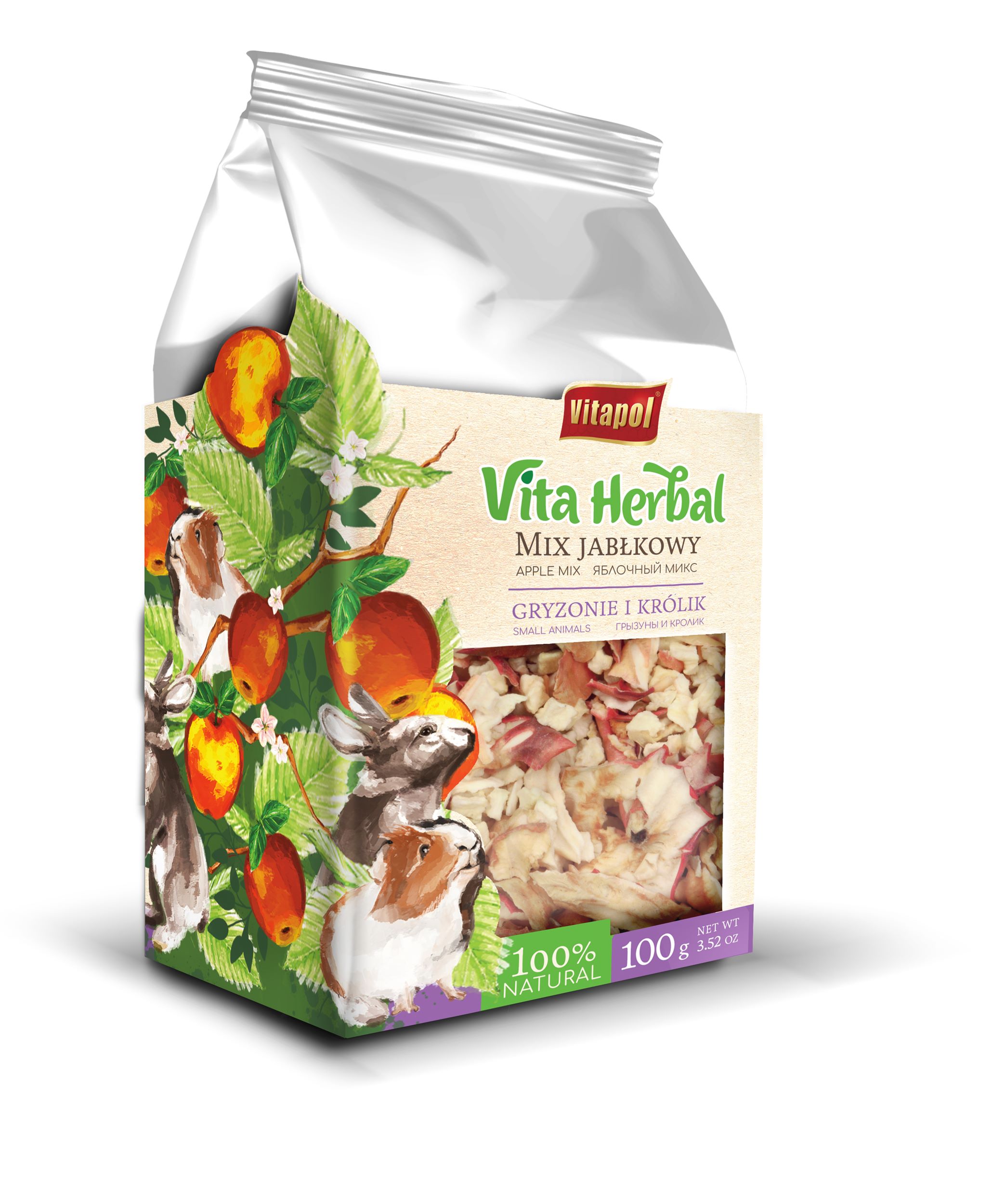 Vita Herbal mix jabłkowy dla gryzoni i królika 150 g