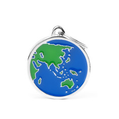 Charms Earth - Asia/Oceania ID Tag