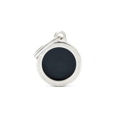 Classic Small Black Circle ID Tag