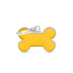 Basic Handmade Small Yellow Bone ID Tag