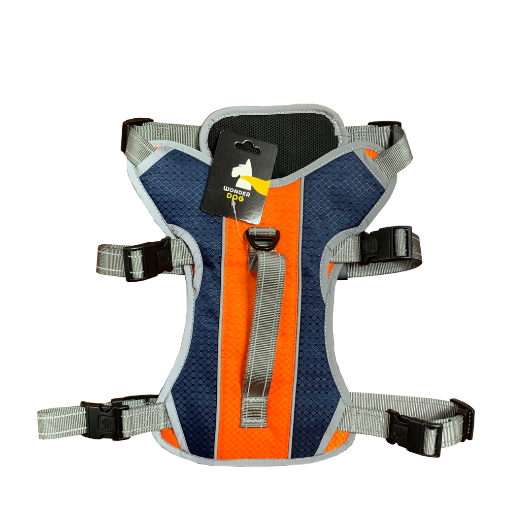 Arnés para perros naranja talla L