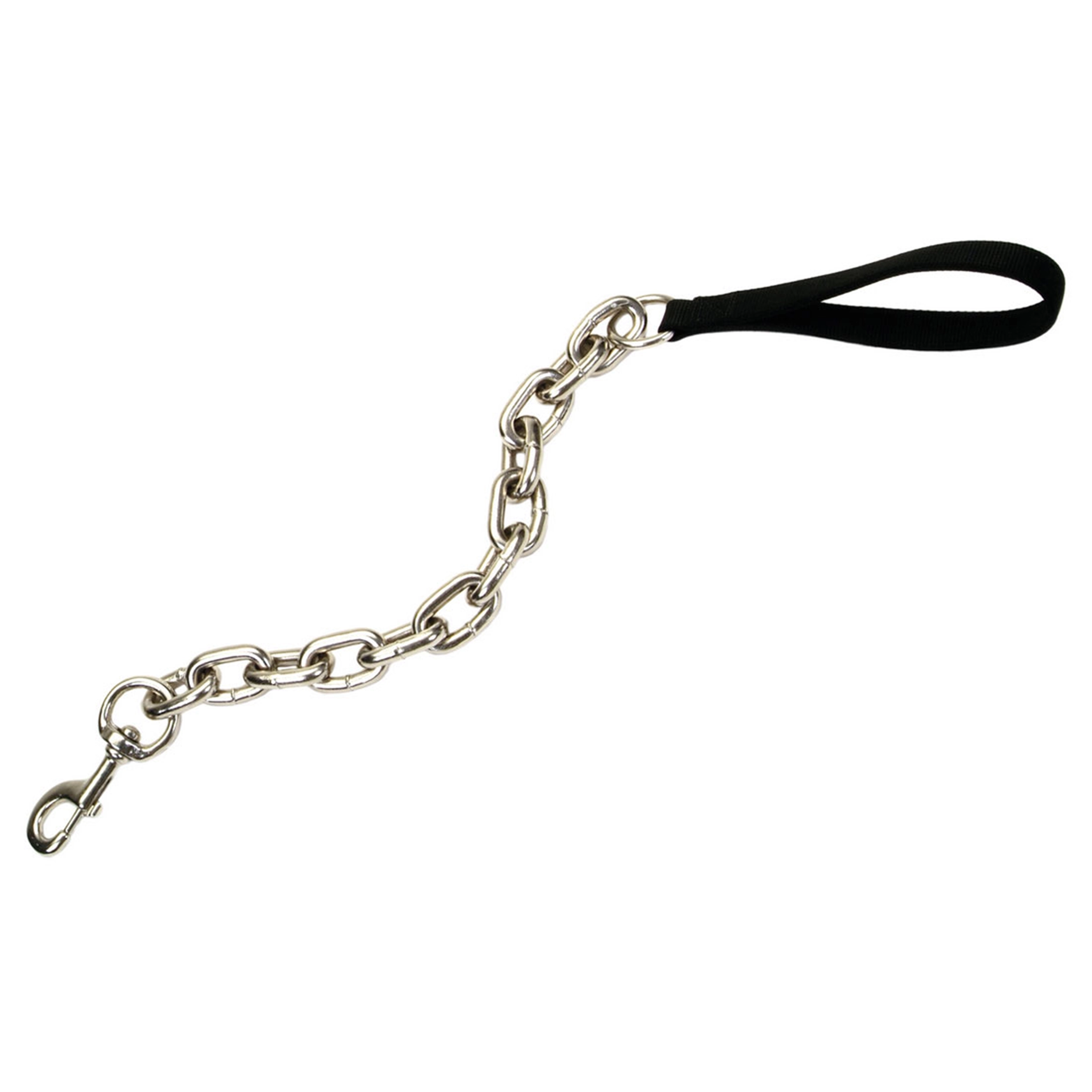 Giant Chain Dog Traffic Leash with Nylon Handle