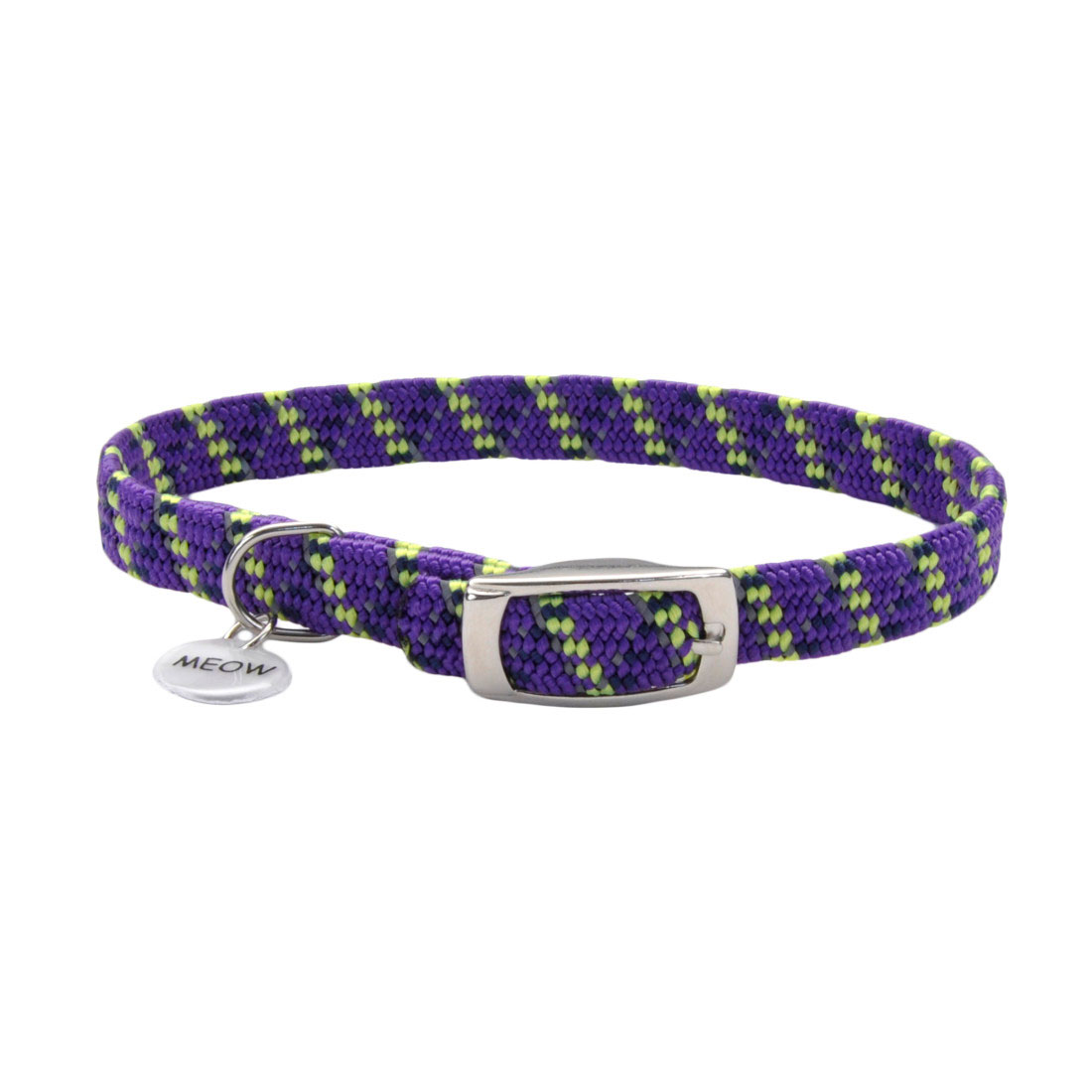 ElastaCat Reflective Safety Stretch Collar with Reflective Charm