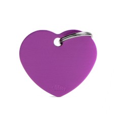 Basic Big Aluminum Purple Heart ID Tag