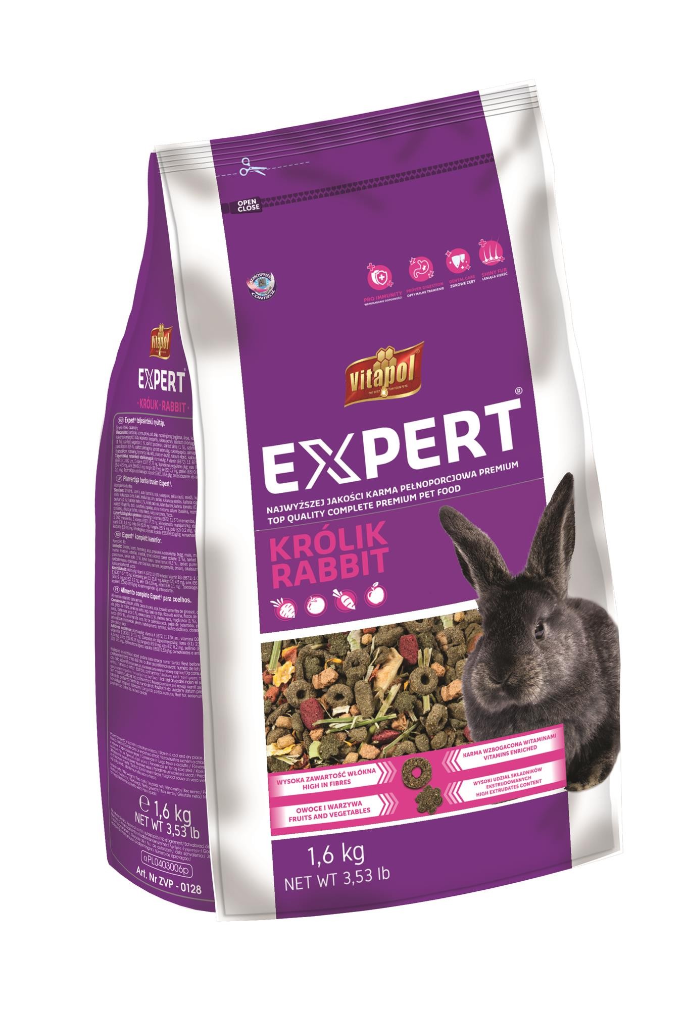 Expert karma pełnoporcjowa dla królika 1,6 kg