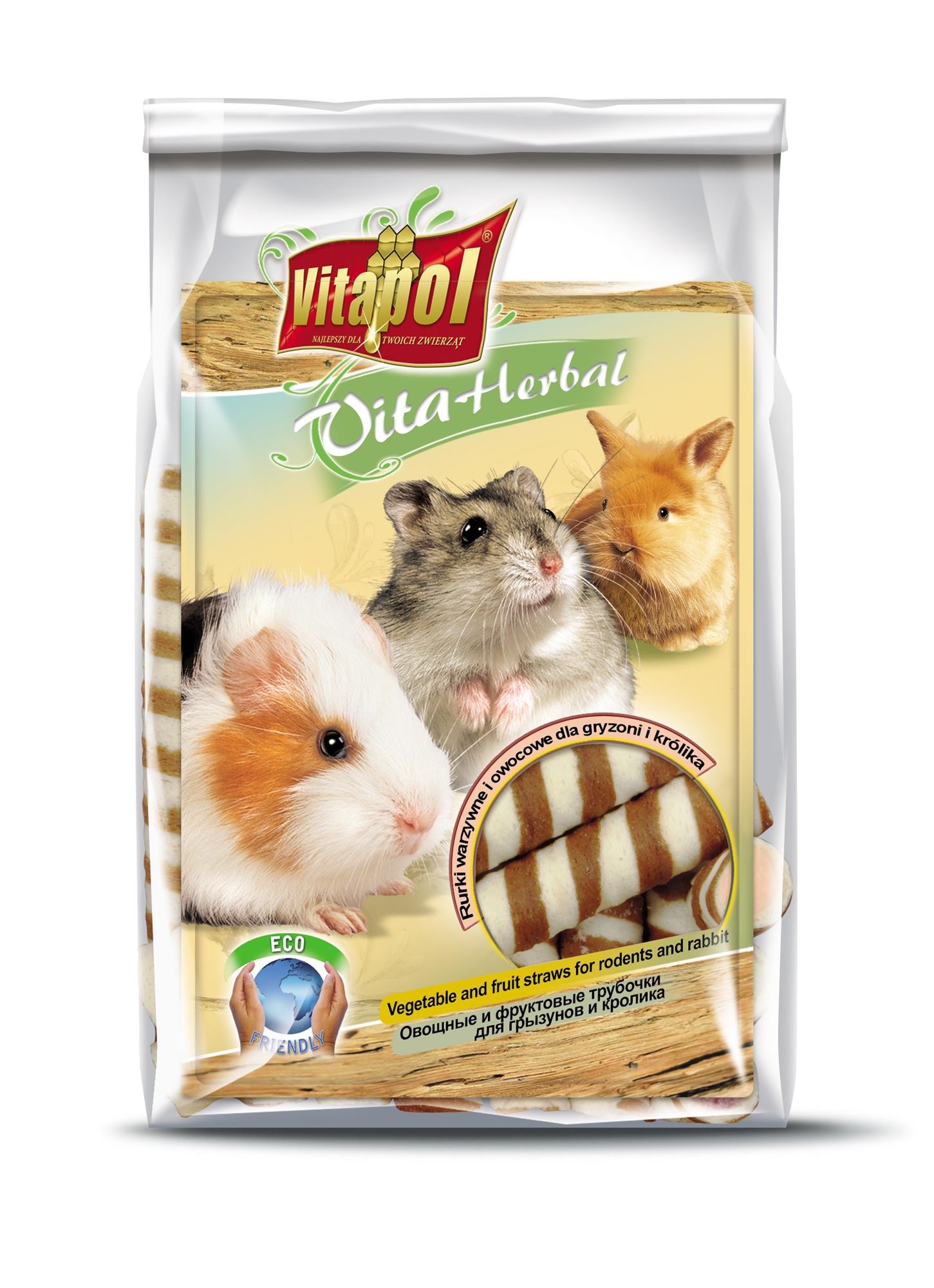 Vita Herbal - rurki owocowo-warzywne dla gryzoni i królika 200g