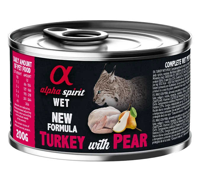 Paté de Pavo con Pera para Gatos